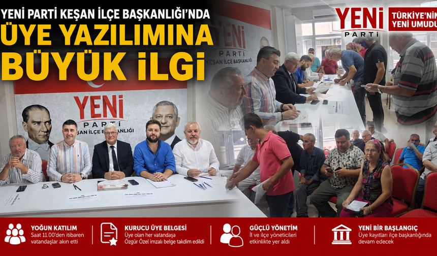 Yeni Parti’nin üye yazılımına büyük ilgi