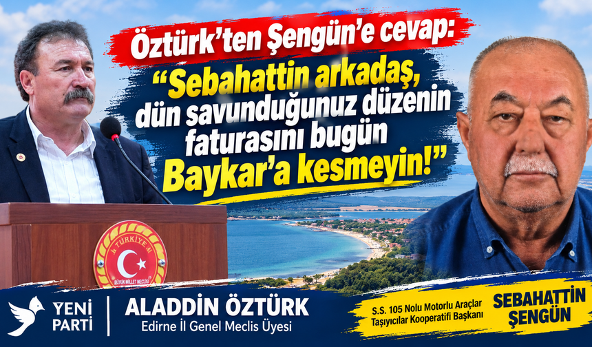 Aladdin Öztürk’ten Sebahattin Şengün’e cevap