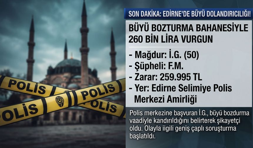 Büyü bozdurmada 260 milyon lirası gitti