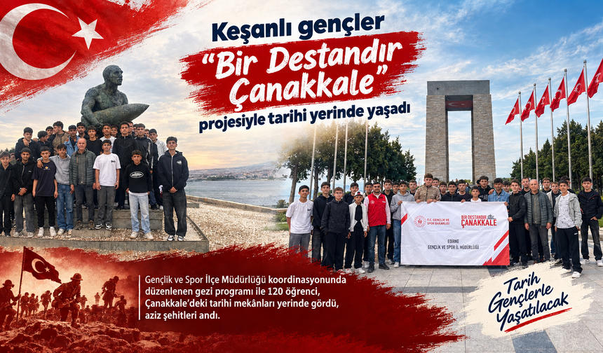 Keşanlı öğrenciler Çanakkale'de ziyaretlerde bulundu