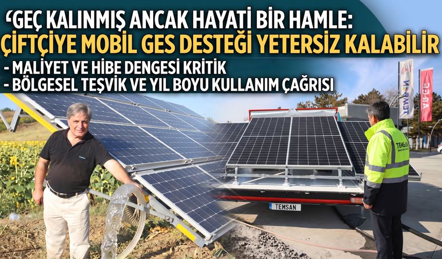 Geç kalınmış ancak hayati bir hamle