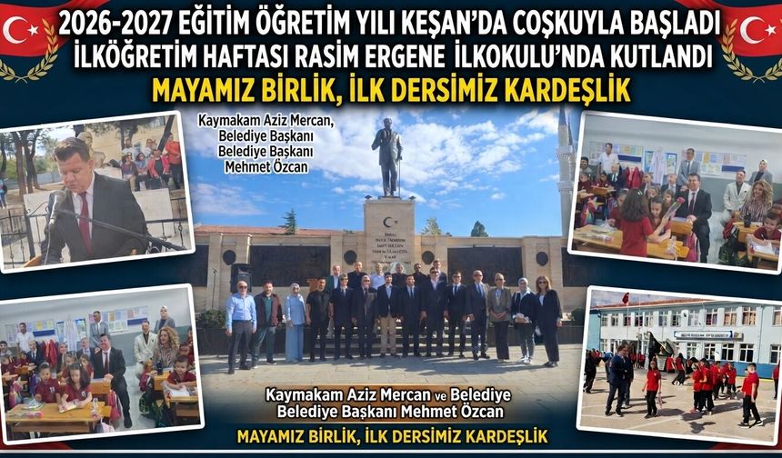 Eğitim Öğretim Haftası Rasim Ergene'de gerçekleşti