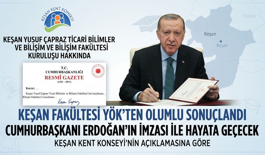 Keşan Fakültesi YÖK’ten olumlu sonuçlandı