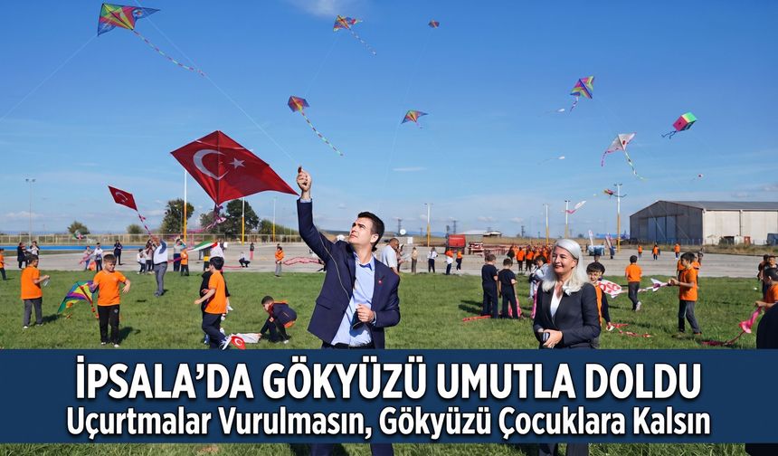 Savaşın gölgesindeki arkadaşları için gökyüzüne umut bıraktı