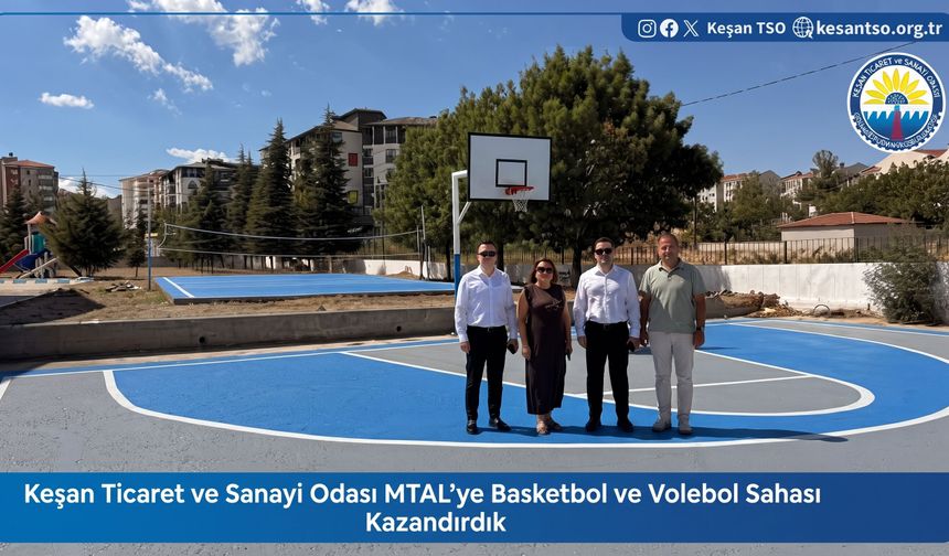 TSO MTAL’ye basketbol ve voleybol sahaları kazandırıldı