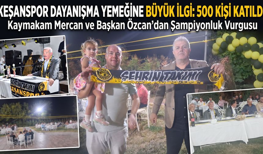 Keşanspor dayanışma yemeğine büyük ilgi