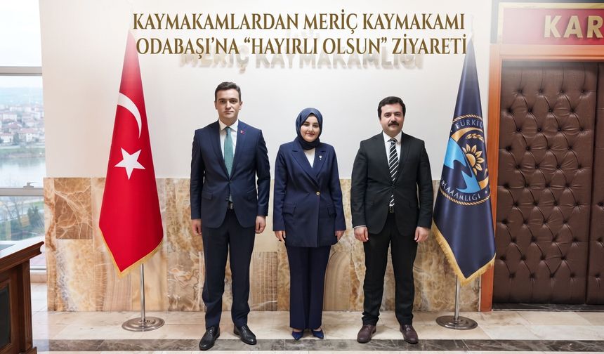 Kaymakamlardan Odabaşı’na “hayırlı olsun” ziyareti
