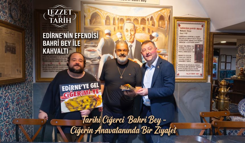 Ünlü oyuncu Şevki Özcan’a tava ciğer ikramı