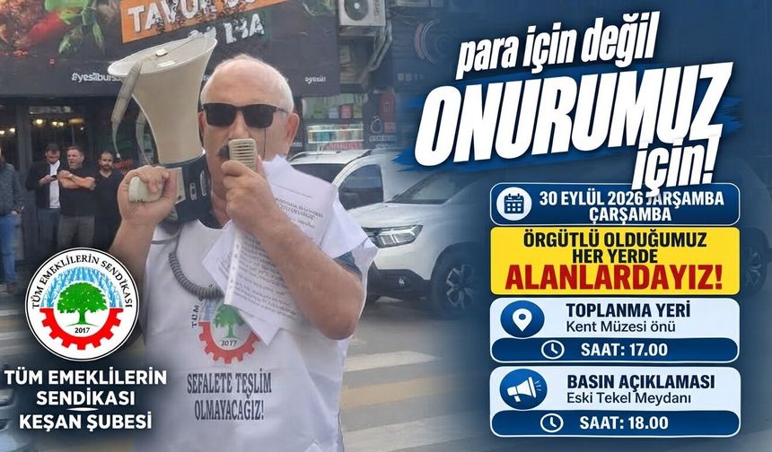 Tüm Emekliler Sendikası 30 Eylül’de yine meydanlarda olacak