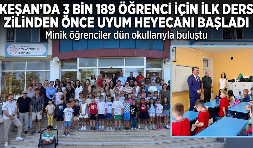 Minik öğrenciler bugün okullarıyla buluştu