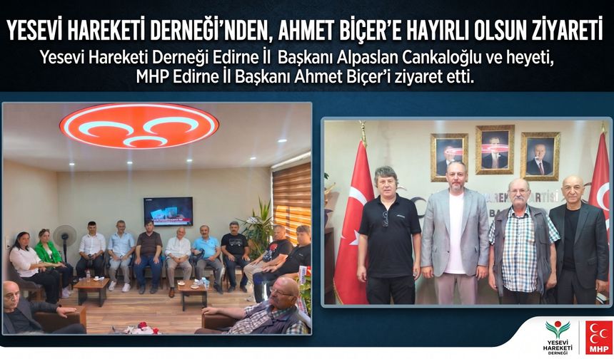 Cankaloğlu'ndan Ahmet Biçer’e hayırlı olsun ziyareti