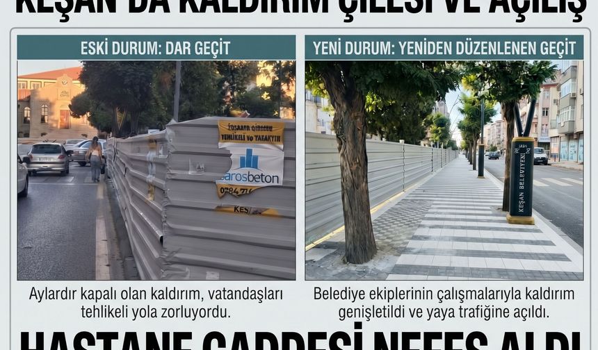 Gazetemiz kamuoyuna duyurmuştu.Kaldırım açıldı