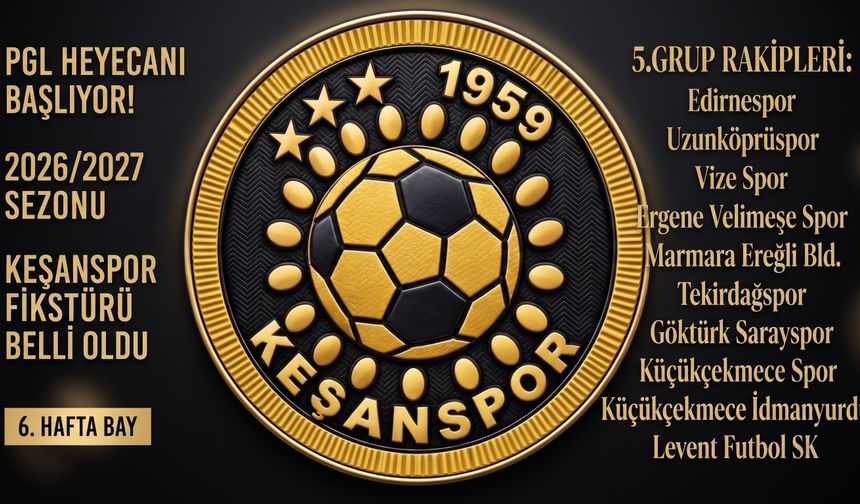 Keşanspor’un fikstürü belli oldu