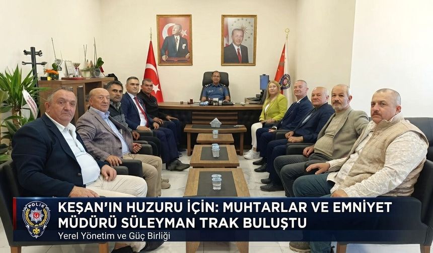 Mahalle Muhtarlarından Süleyman Trak'a ziyaret