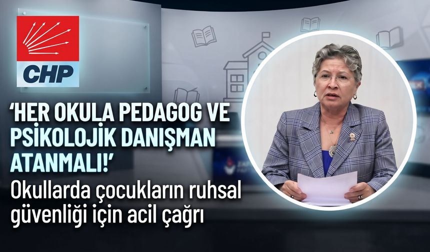 Yontar, "Okullara pedagog atamamız gerekiyor"
