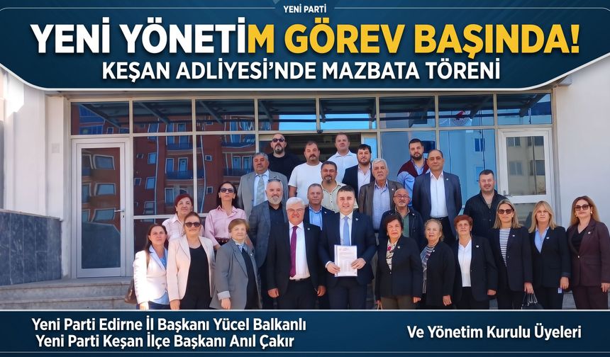 Anıl Çakır ve yönetimi mazbatalarını aldı
