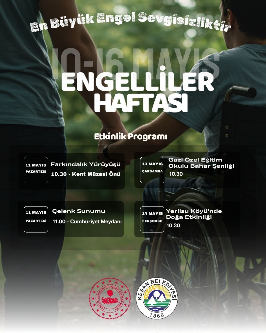 Keşan’da Engelli̇ler Haftasinda Etki̇nli̇kler Düzenlenecek