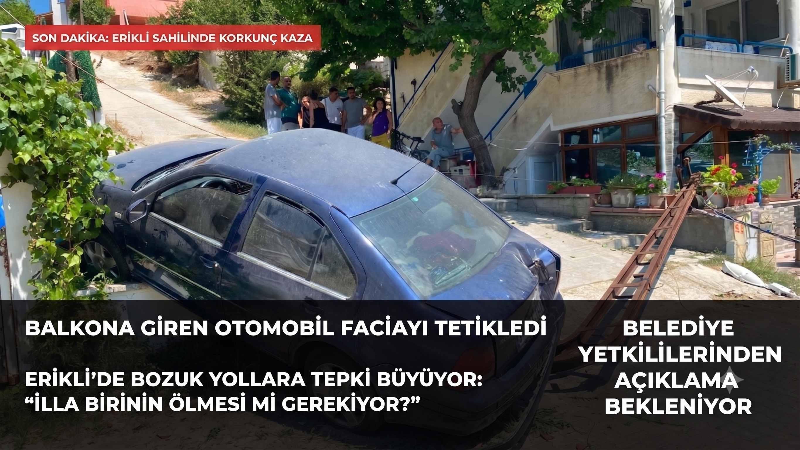 Erikli'deki kazada facidan kılpayı dönüldü