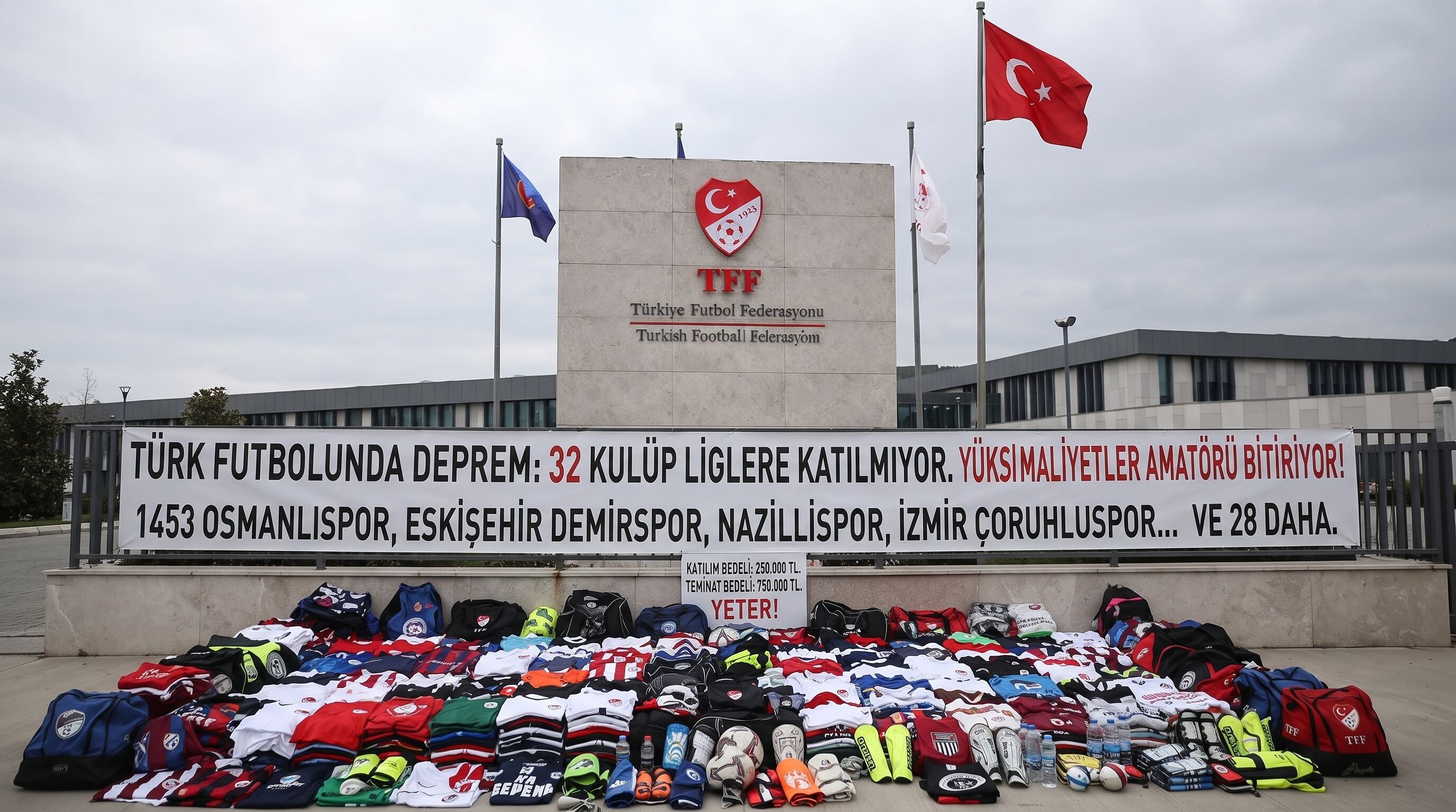 Türk futbolunda deprem: 32 takım lige katılmama kararı aldı