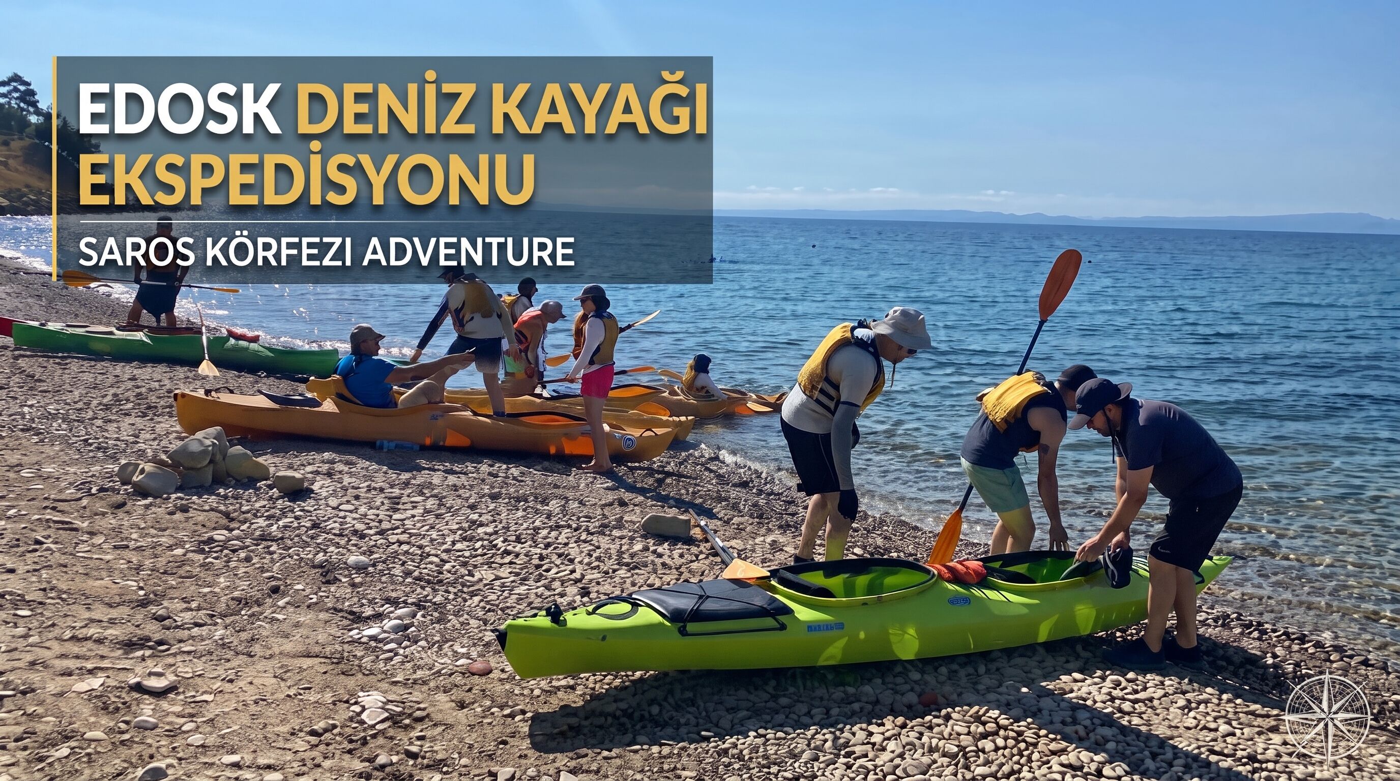 EDOSK, Saros Körfezi'nde deniz kayağı (kano) rotaları açıyor