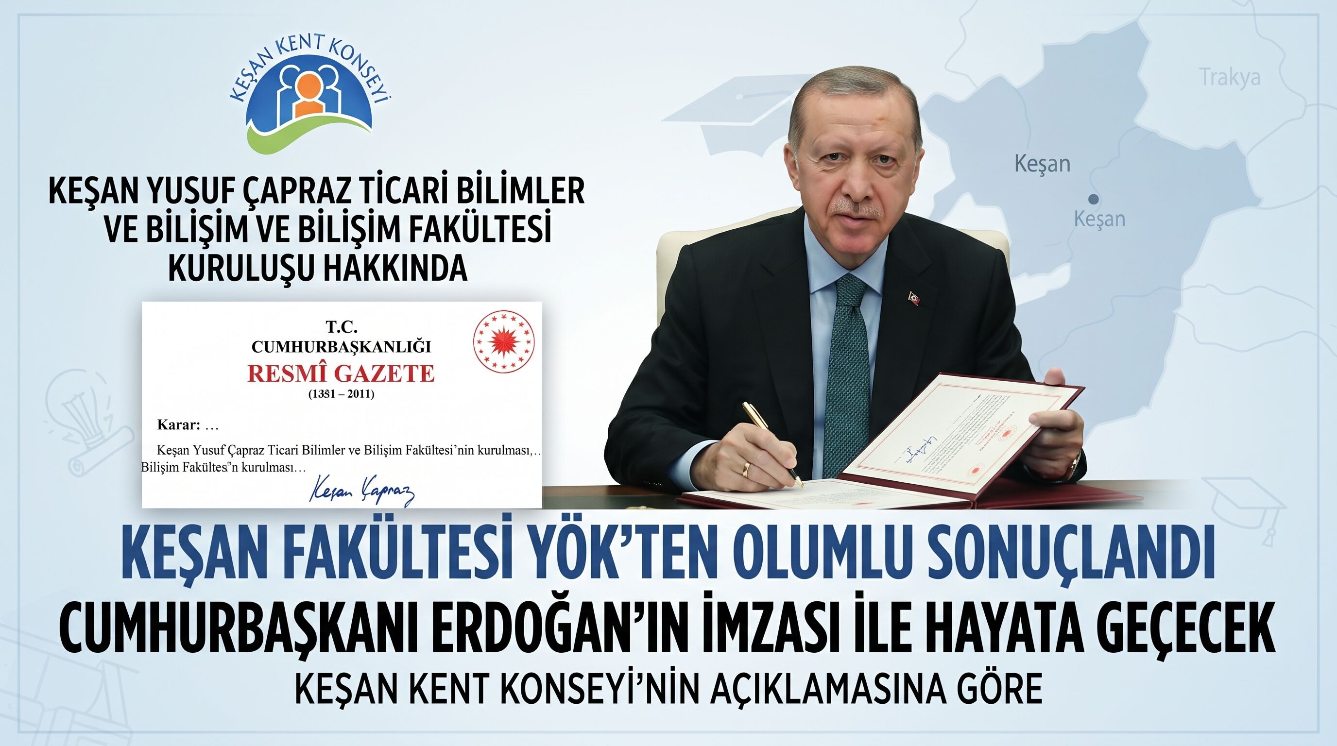 Keşan Fakültesi YÖK’ten olumlu sonuçlandı
