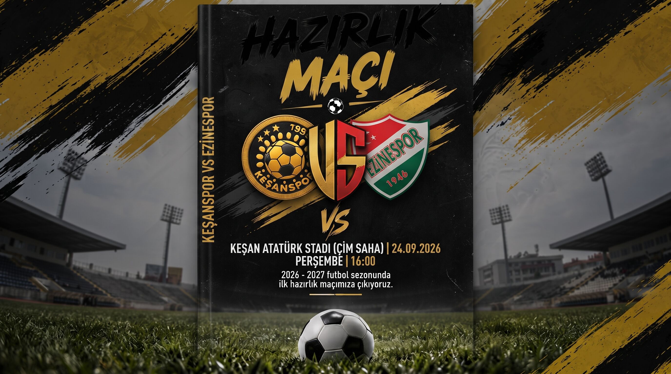 Keşanspor yarın Ezinespor ile hazırlık maçı oynayacak