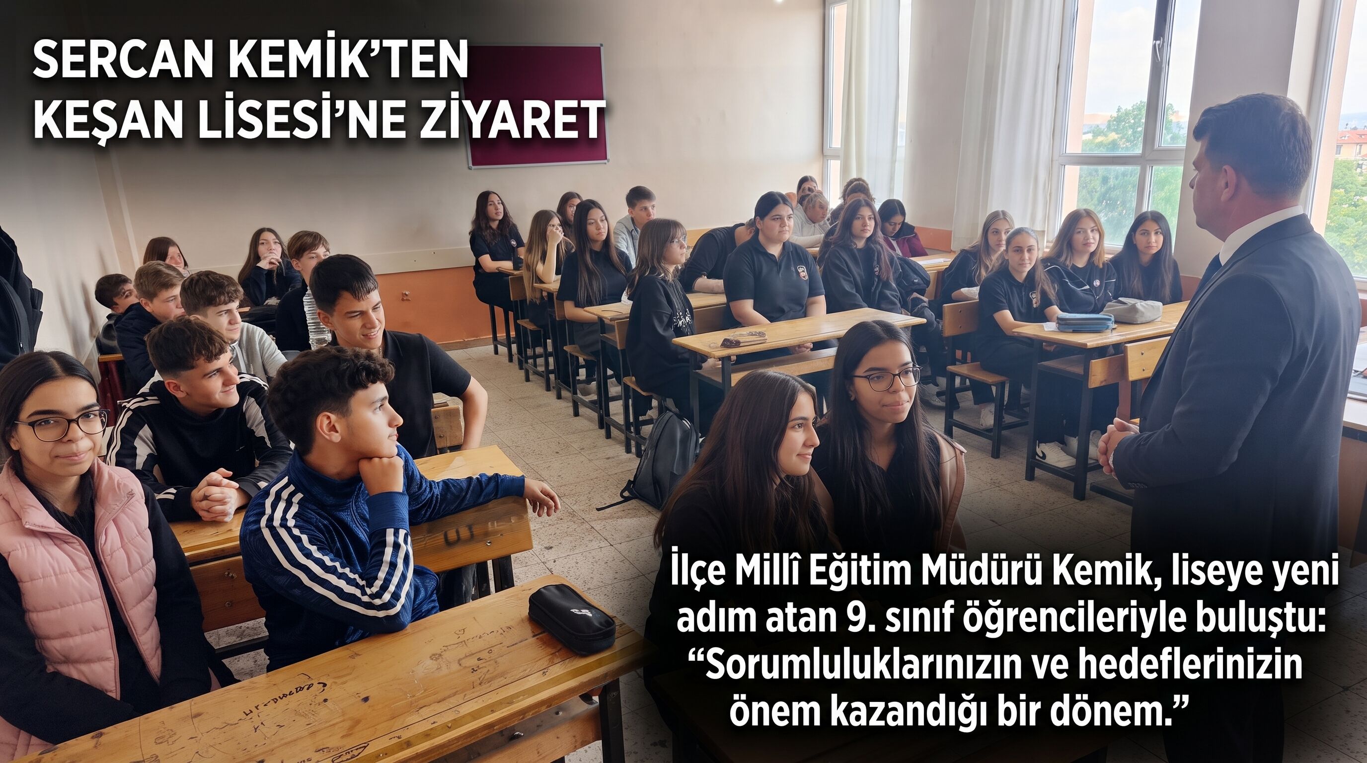 Sercan Kemik’ten Keşan Lisesi’ne ziyaret