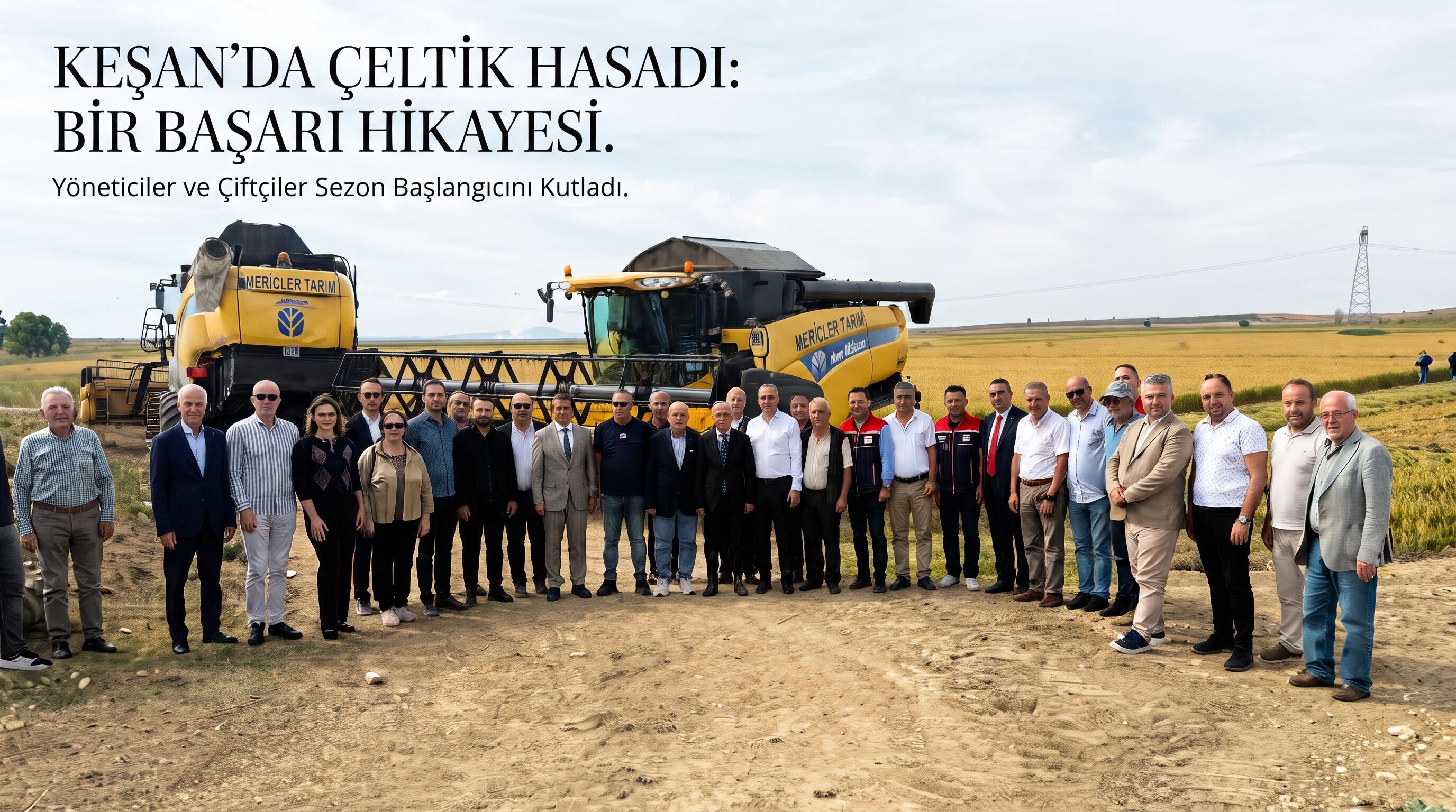 Keşan’da ilk çeltik hasadı coşkusu