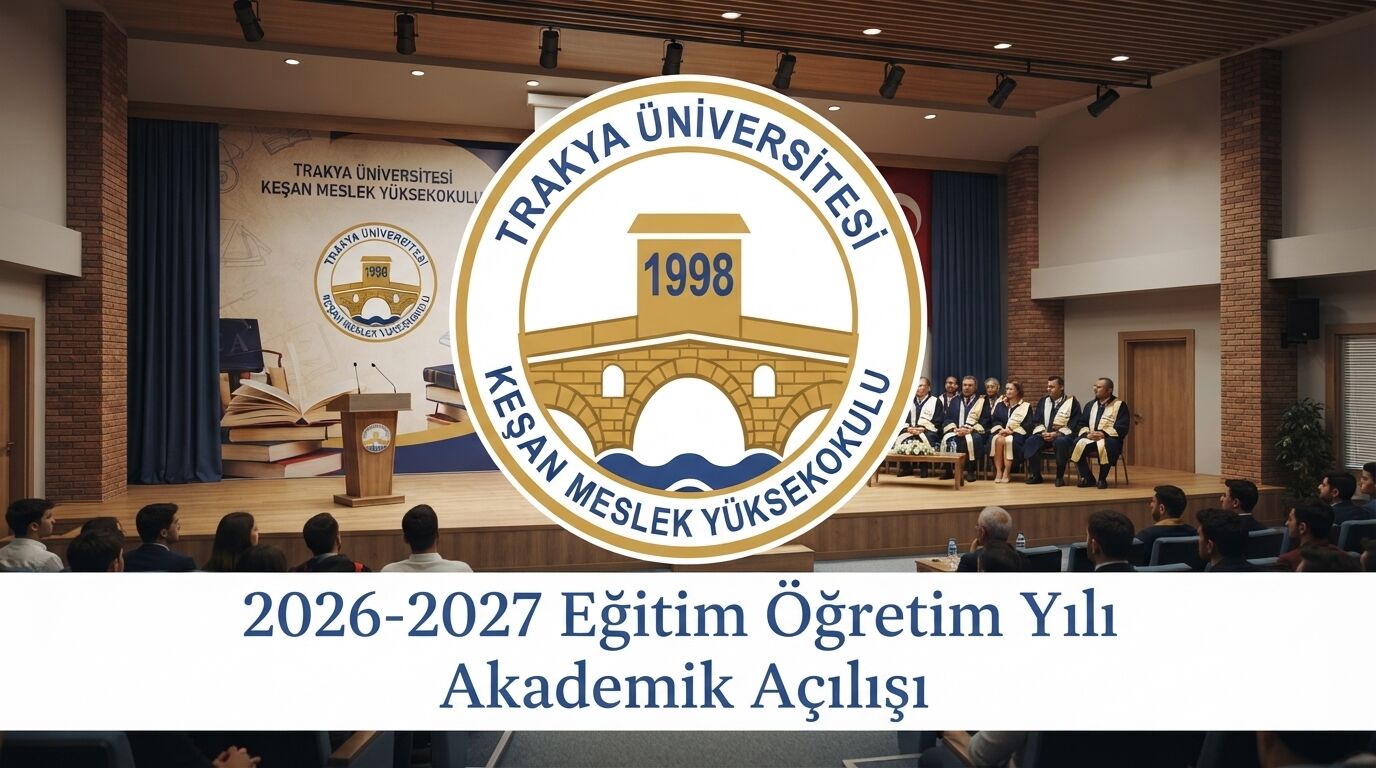 Keşan MYO'da Akademik Yıl bugün başlıyor