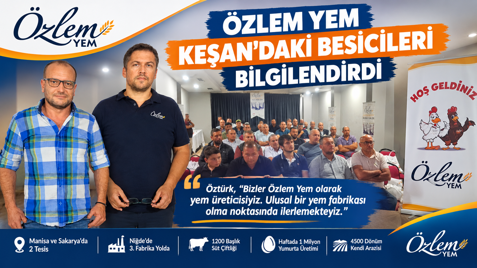 Özlem Yem Keşan’daki besicileri bilgilendirdi