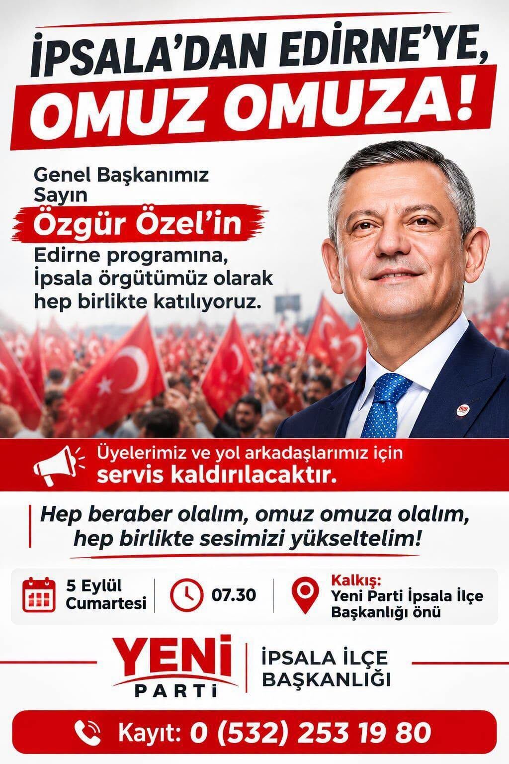 Yeni Parti İpsala Edirne Otobüs